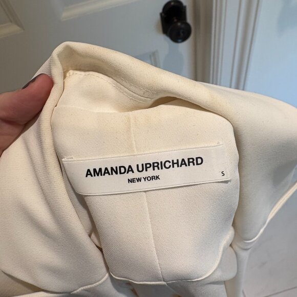 Amanda Uprichard Sleeveless Dixon Balzer Vest in Ivory - Picture 4 of 5